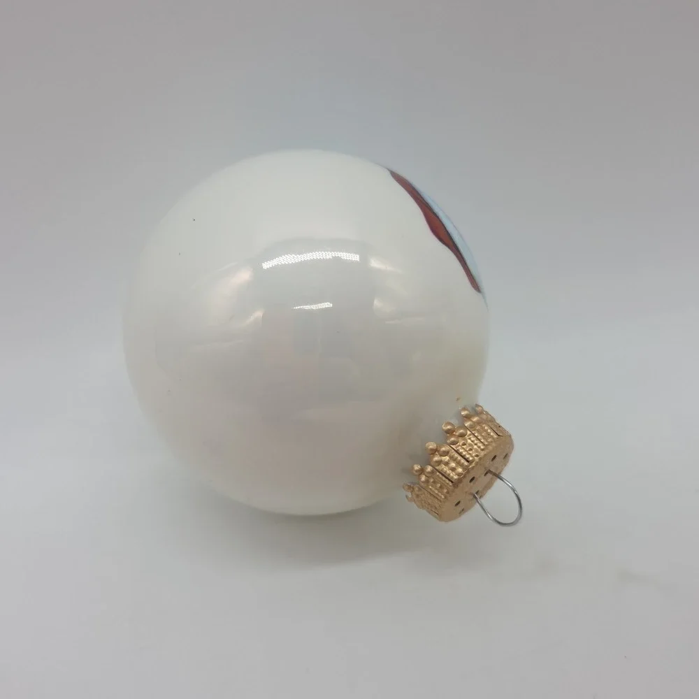Lot 4 Vintage Sparkling Creations Christmas Ornaments Santa Claus USA Made *READ